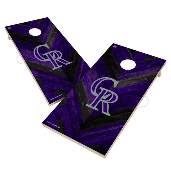 Victory Tailgate Colorado Rockies 2' x 4' Solid Wood Cornhole Boards product image