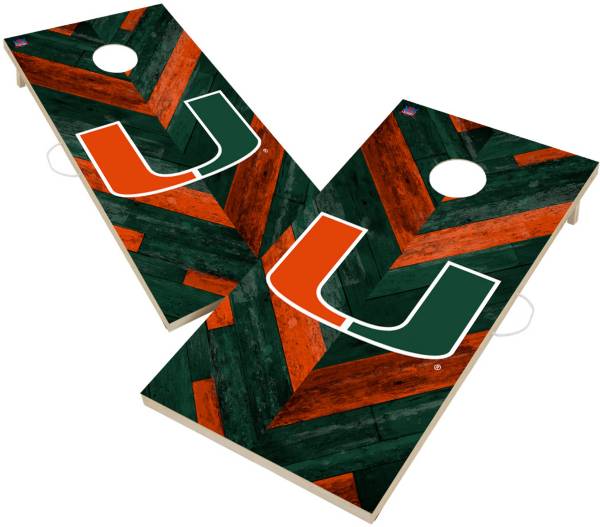 Victory Tailgate Miami Hurricanes 2' x 4' Cornhole Boards