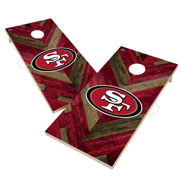 Victory Tailgate San Francisco 49ers 2' x 4' Solid Wood Cornhole Boards product image