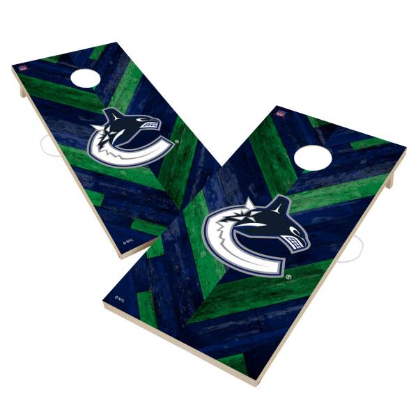 Victory Tailgate Vancouver Canucks 2' x 4' Solid Wood Cornhole Boards product image