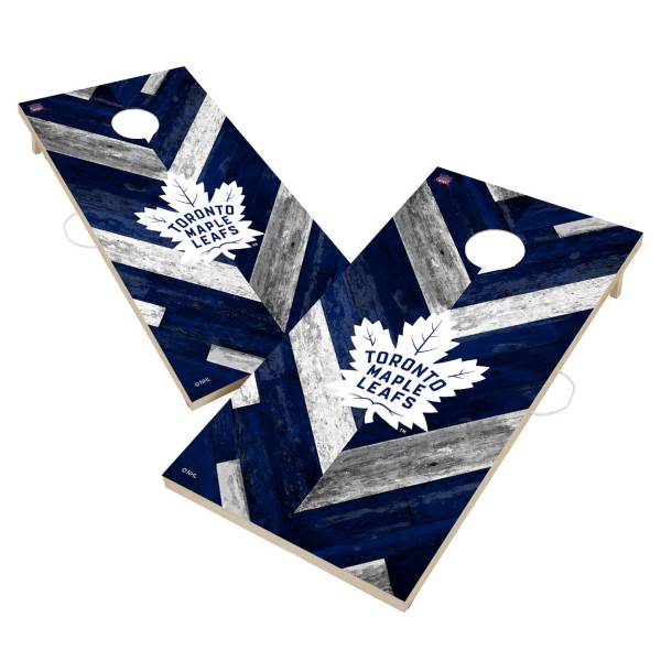 Victory Tailgate Toronto Maple Leafs 2' x 4' Solid Wood Cornhole Boards product image