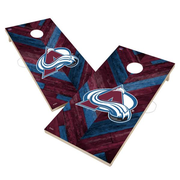 Victory Tailgate Colorado Avalanche 2' x 4' Solid Wood Cornhole Boards