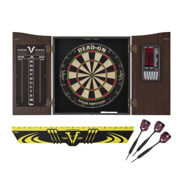 Viper Vault Deluxe Dartboard Cabinet Bundle
