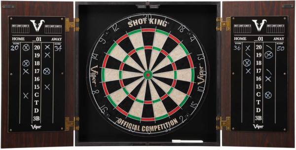 Viper Stadium Cabinet and Shot King Sisal Dartboard Bundle