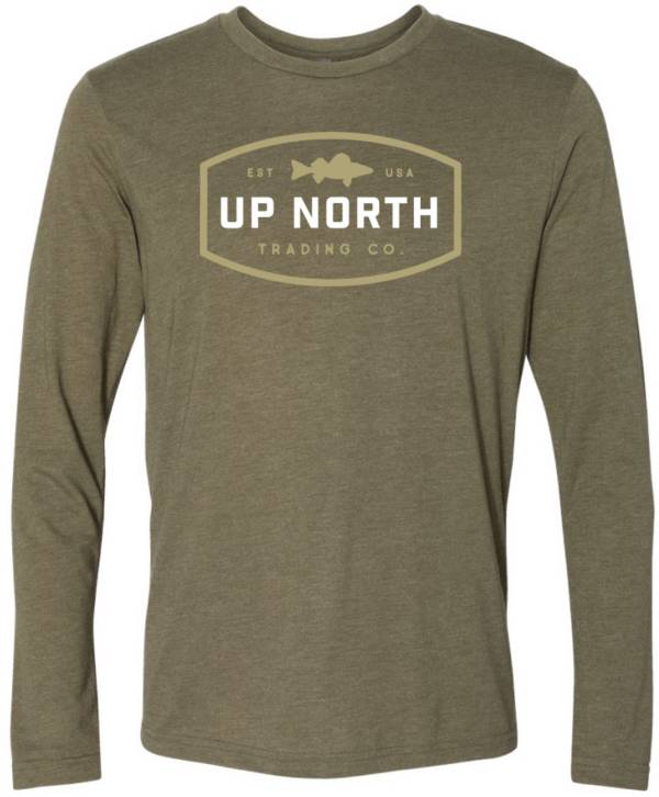 Up North Trading Company Men's Walleye Long Sleeve T-Shirt