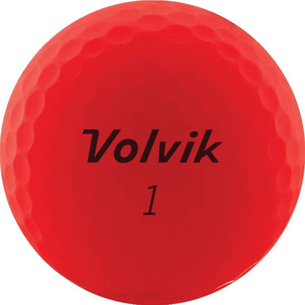 Volvik Vivid Matte Red Golf Balls