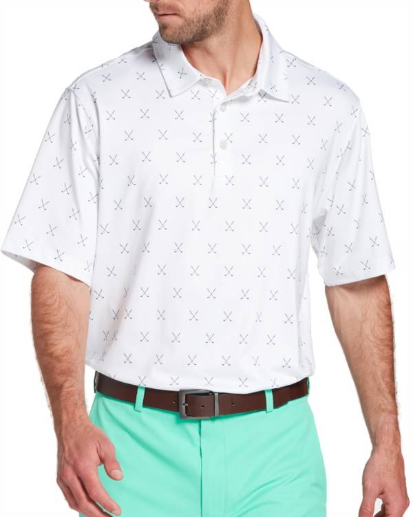 Walter Hagen Men's 11 Majors Cross Clubs Golf Polo