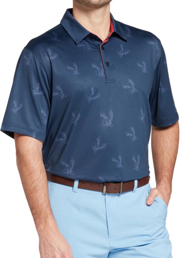 Walter Hagen Men's Perfect 11 Americana Eagle Print Golf Polo
