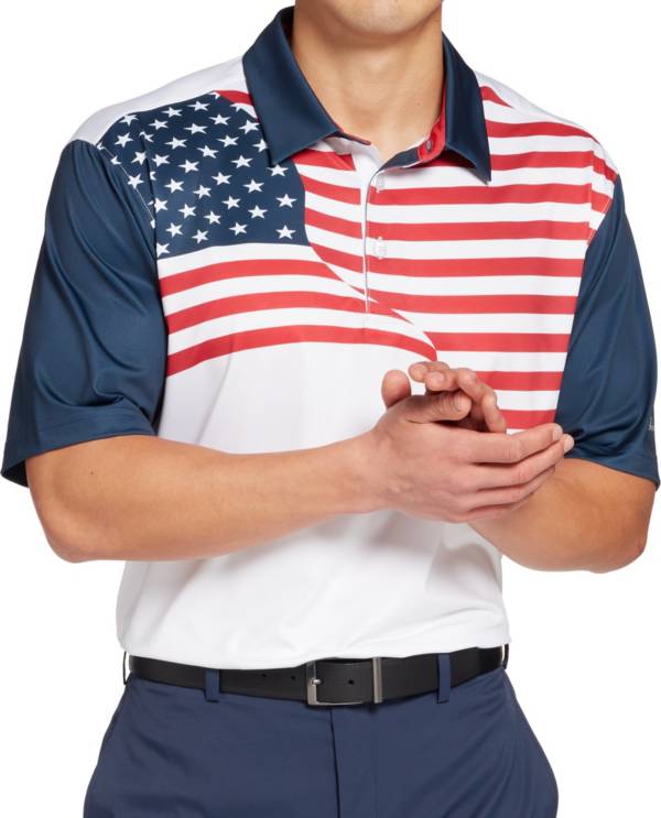 Walter Hagen Men's Perfect 11 Americana Golf Polo