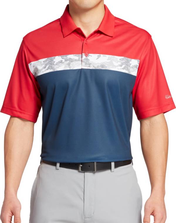 Walter Hagen Men's Perfect 11 Americana Camo Stripe Golf Polo