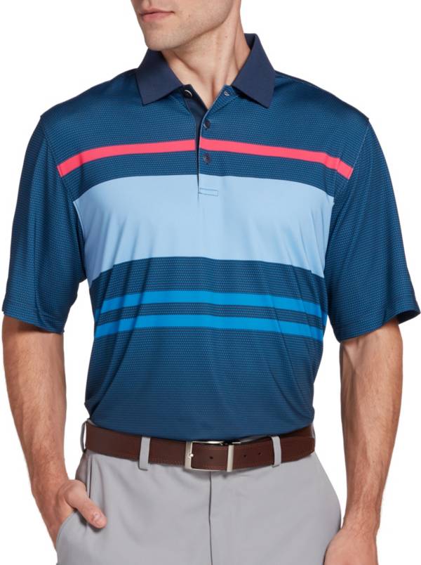 Walter Hagen Perfect 11 Neat Chest Stripe Golf Polo