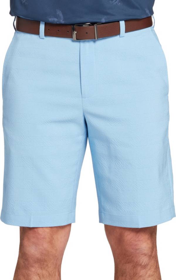 Walter Hagen Men's Perfect 11 Seersucker Plaid 10" Golf Shorts