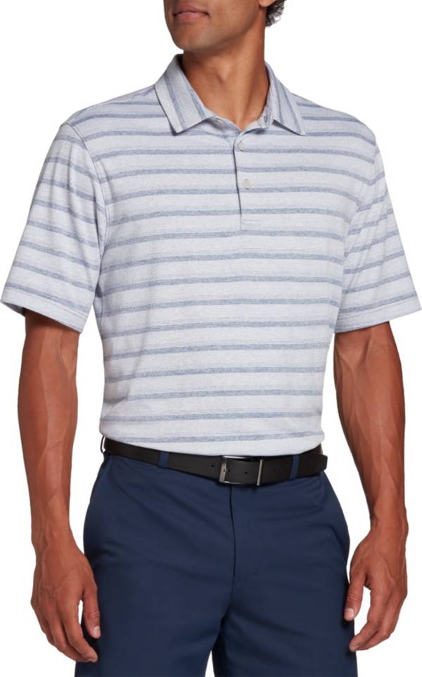 Walter Hagen Perfect 11 Textured Heather Stripe Polo