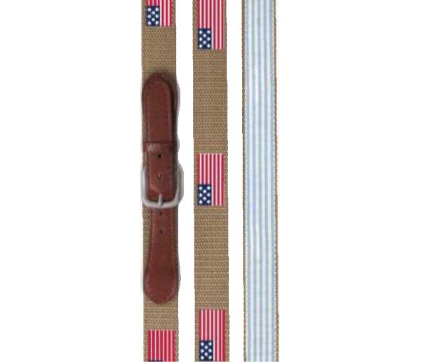 Walter Hagen Men's Canvas Embroidered Golf Belt