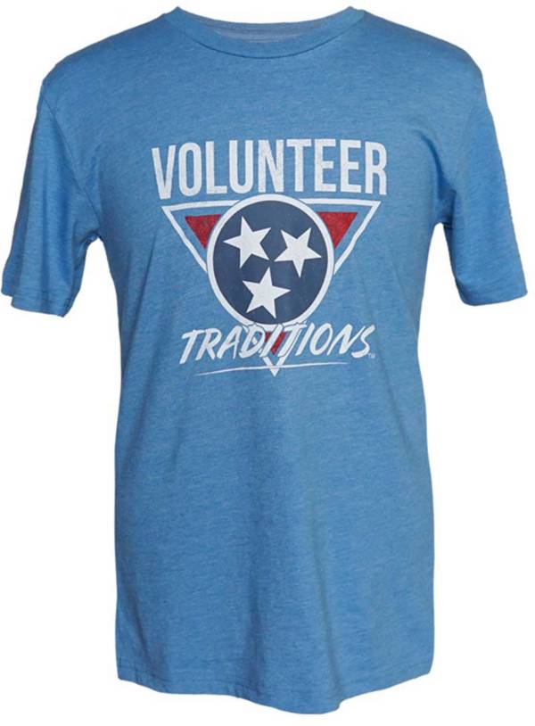 Volunteer Traditions Men's Throwback Tristar Heather Short Sleeve T-Shirt