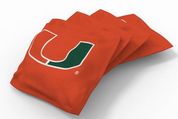 Wild Sports Miami (FL) Hurricanes XL Cornhole Bean Bags