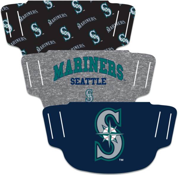 Wincraft Seattle Mariners Face Coverings – 3-Pack