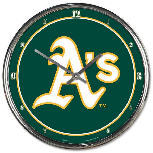 WinCraft Oakland Athletics Chrome Clock