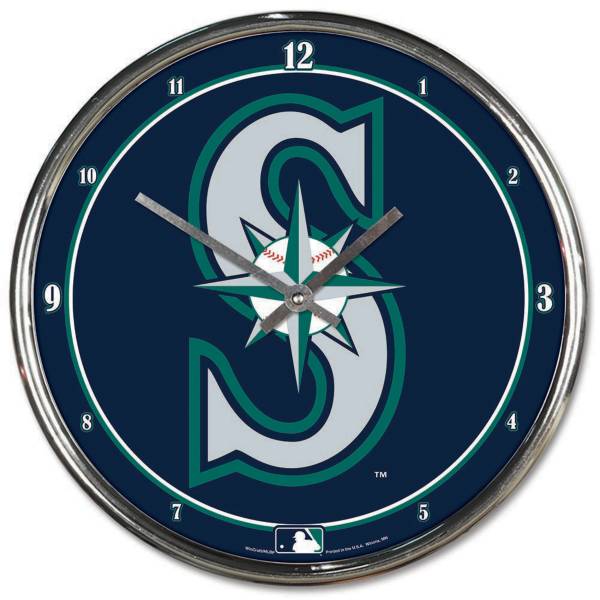 WinCraft Seattle Mariners Chrome Clock