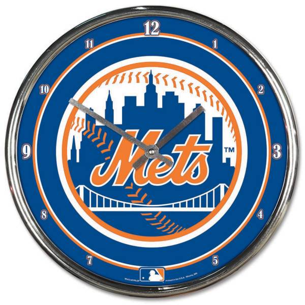 WinCraft New York Mets Chrome Clock