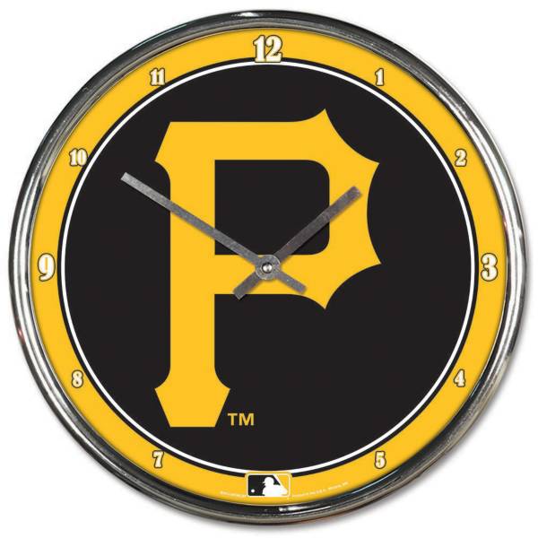 WinCraft Pittsburgh Pirates Chrome Clock