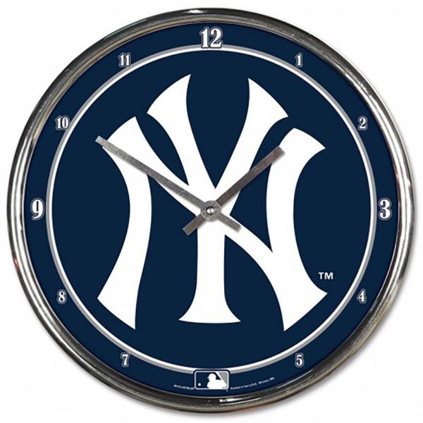 WinCraft New York Yankees Chrome Clock