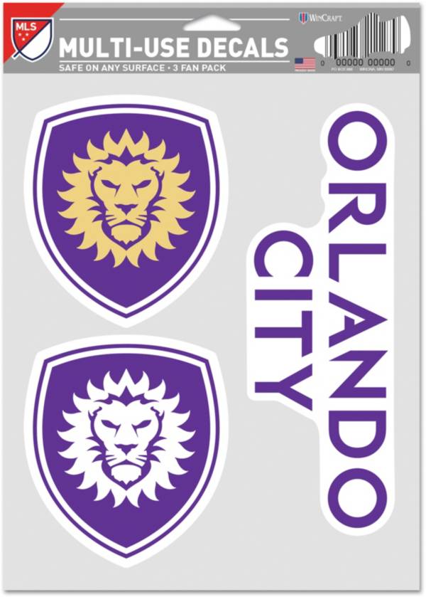 WinCraft Orlando City Decal Sheet