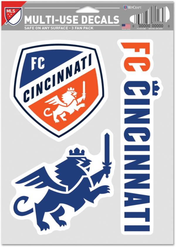 WinCraft FC Cincinnati Decal Sheet