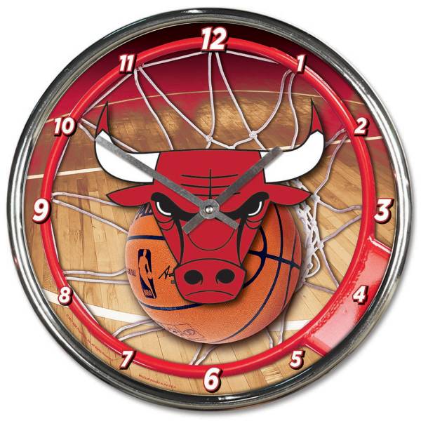 WinCraft Chicago Bulls Chrome Clock