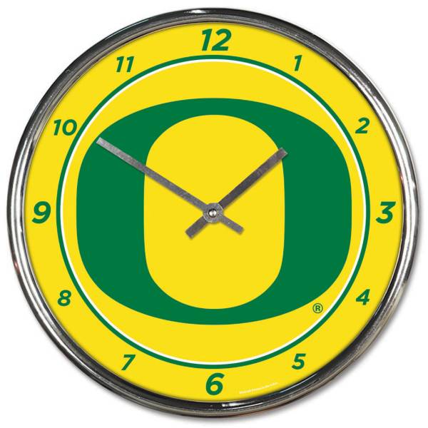 WinCraft Oregon Ducks Chrome Clock