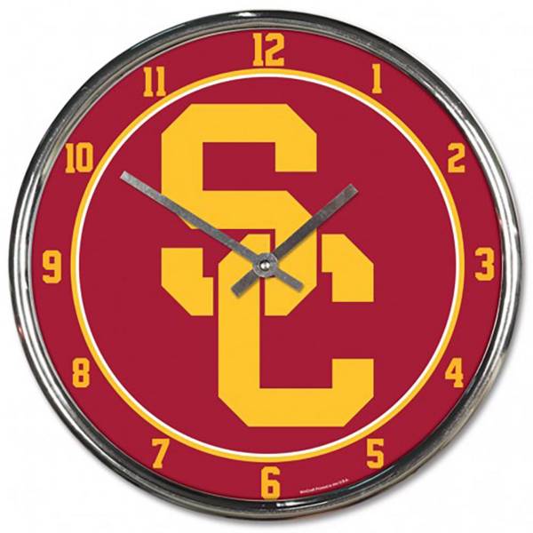 WinCraft USC Trojans Chrome Clock