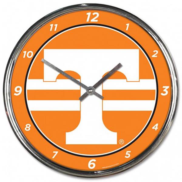 WinCraft Tennessee Volunteers Chrome Clock