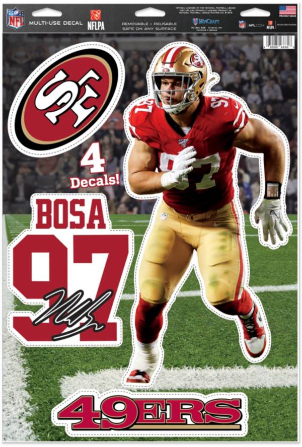 WinCraft San Francisco 49ers Nick Bosa Decal Sheet