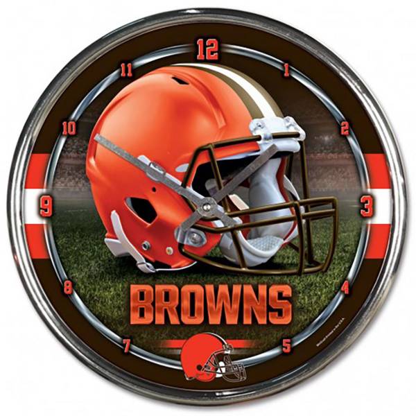 WinCraft Cleveland Browns Chrome Clock product image