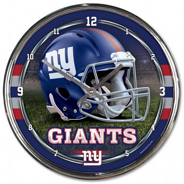 WinCraft New York Giants Chrome Clock