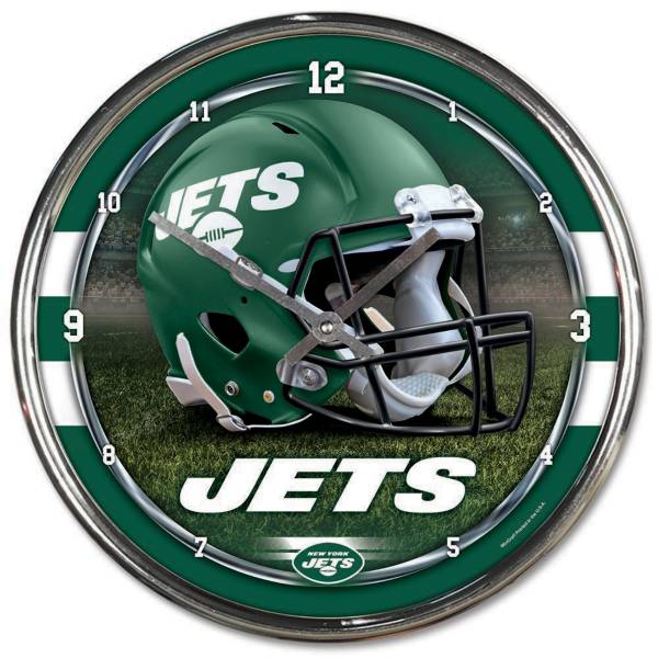 WinCraft New York Jets Chrome Clock