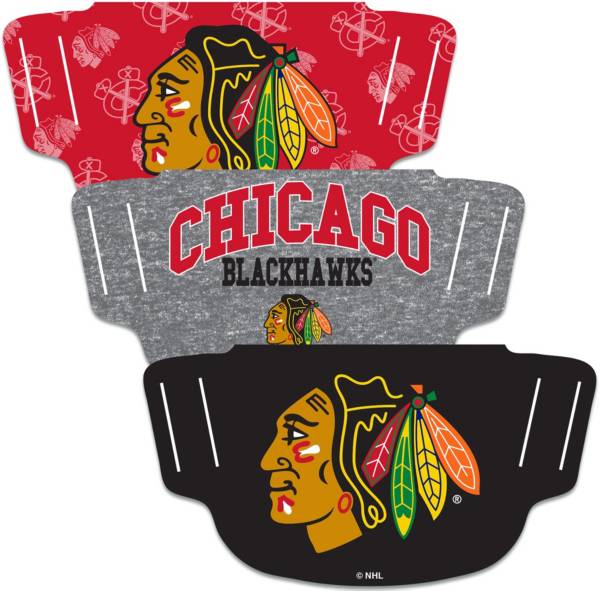 Wincraft Chicago Blackhawks Face Coverings – 3-Pack