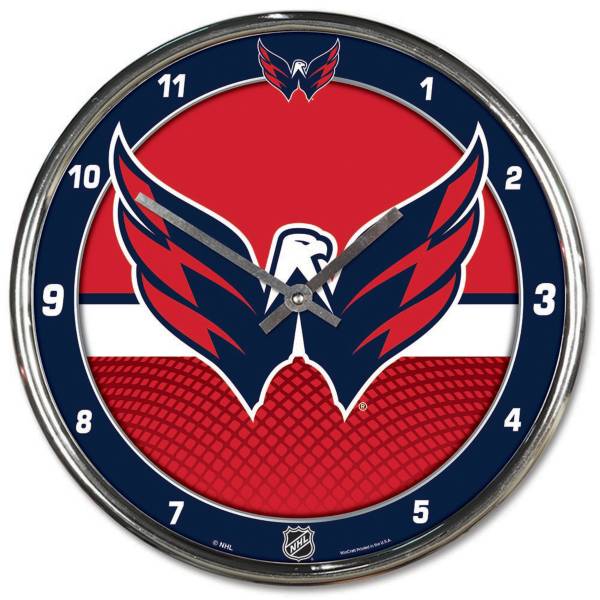 WinCraft Washington Capitals Chrome Clock