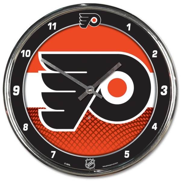 WinCraft Philadelphia Flyers Chrome Clock