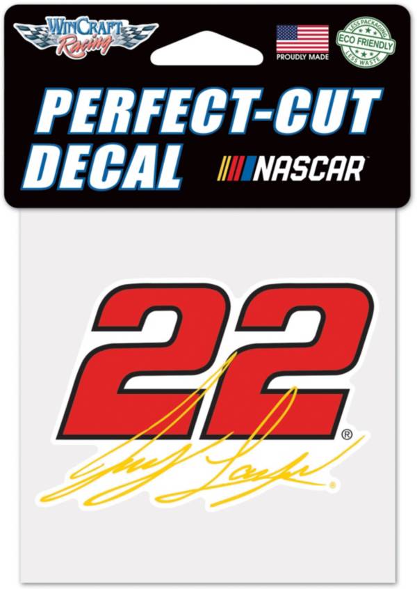 WinCraft Joey Logano #22 4" x 4" Decal