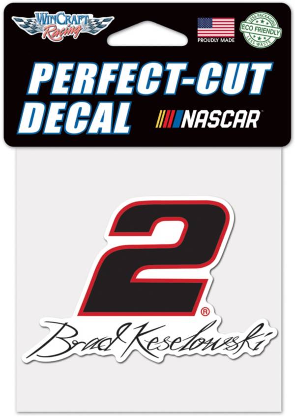 WinCraft Brad Keselowski #2 4" x 4" Decal