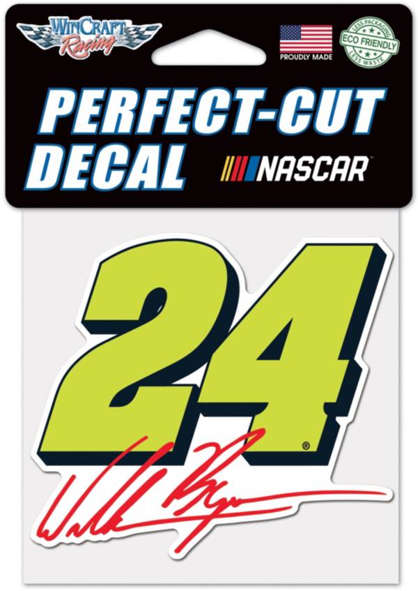 WinCraft William Byron #24 4" x 4" Decal