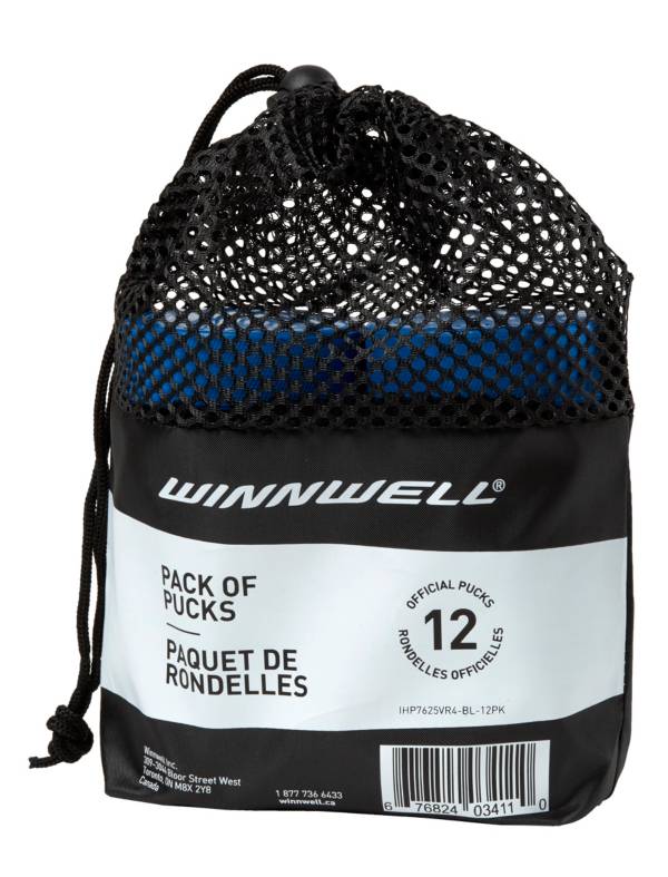 Winnwell Light Ice Hockey Pucks - 12 Pack