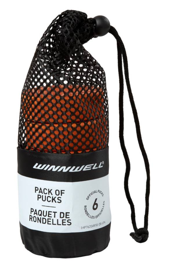 Winnwell Weighted Ice Hockey Pucks - 6 Pack