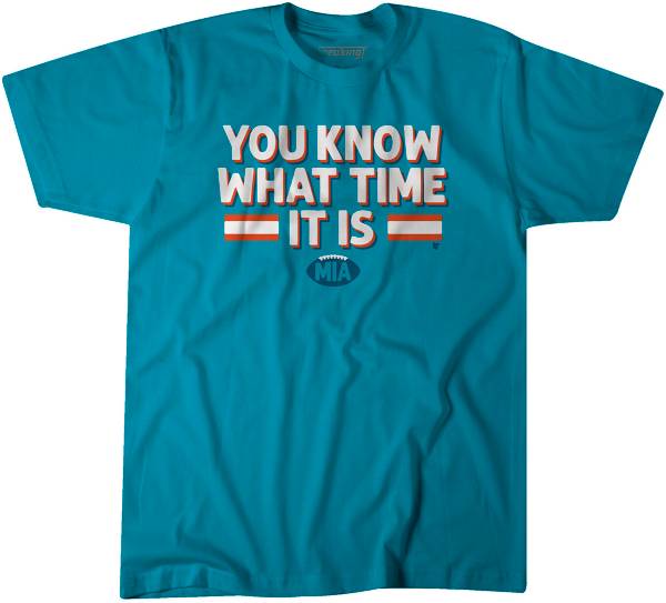 BreakingT Men's You Know What Time It Is Aqua T-Shirt