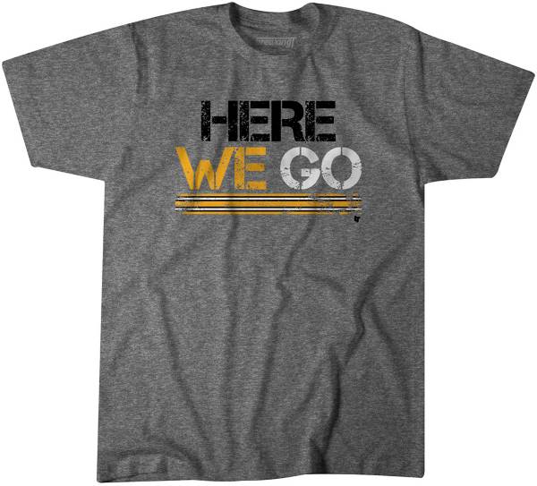 BreakingT Men's ‘Here We Go' Grey T-Shirt