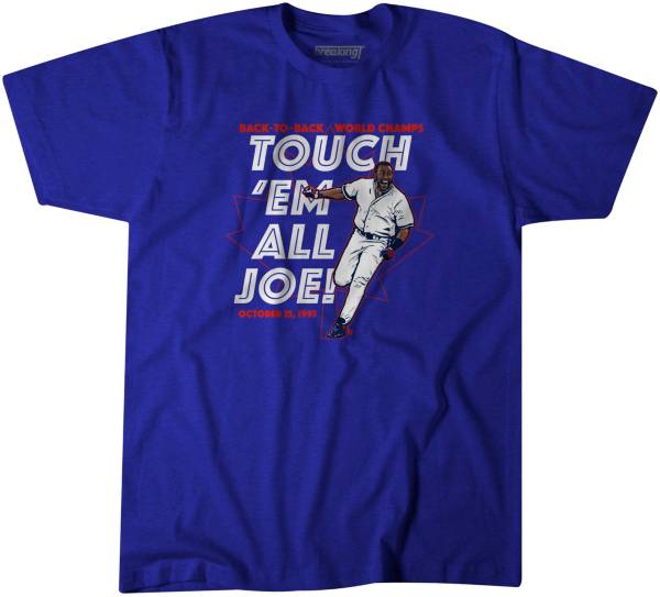 BreakingT Men's ‘Touch ‘Em All' Joe Carter Blue T-Shirt