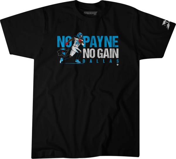BreakingT Men's Dallas Renegades No Payne No Gain Black T-Shirt
