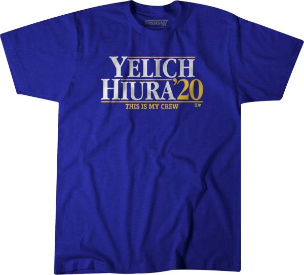 BreakingT Men's ‘Yelich & Hiura 2020' Blue T-Shirt