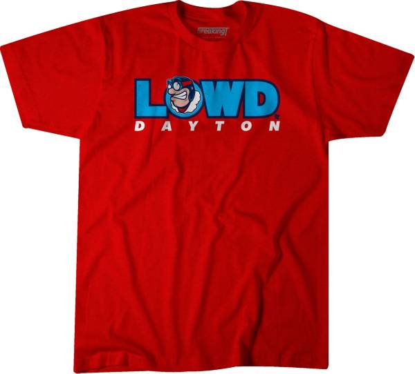 BreakingT Women's Dayton Flyers Red LOWD T-Shirt